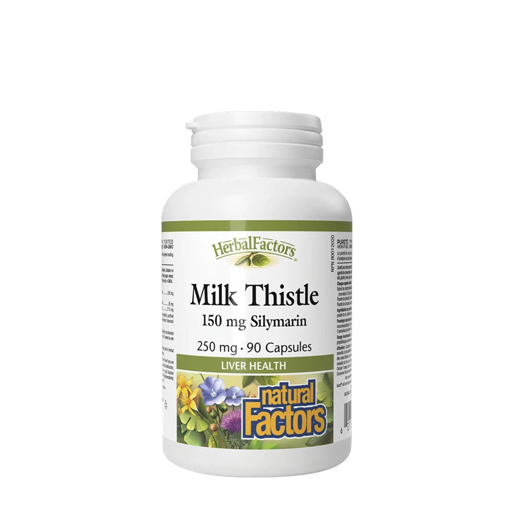 Natural Factors Milk Thistle 250 mg/150 mg Silymarin (90 Capsules)