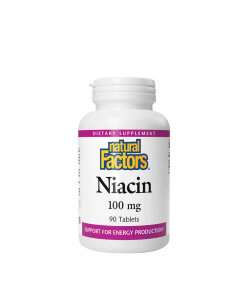 Natural Factors Niacin 100 mg (90 Tablets)