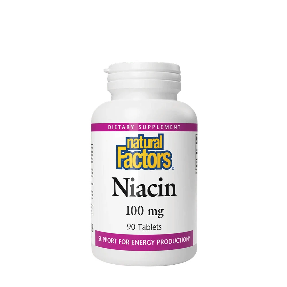 Natural Factors Niacin 100 mg (90 Tablets)