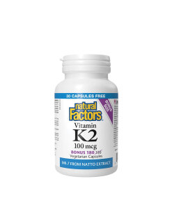 Natural Factors Vitamin K2 100 mcg (60 Capsules)