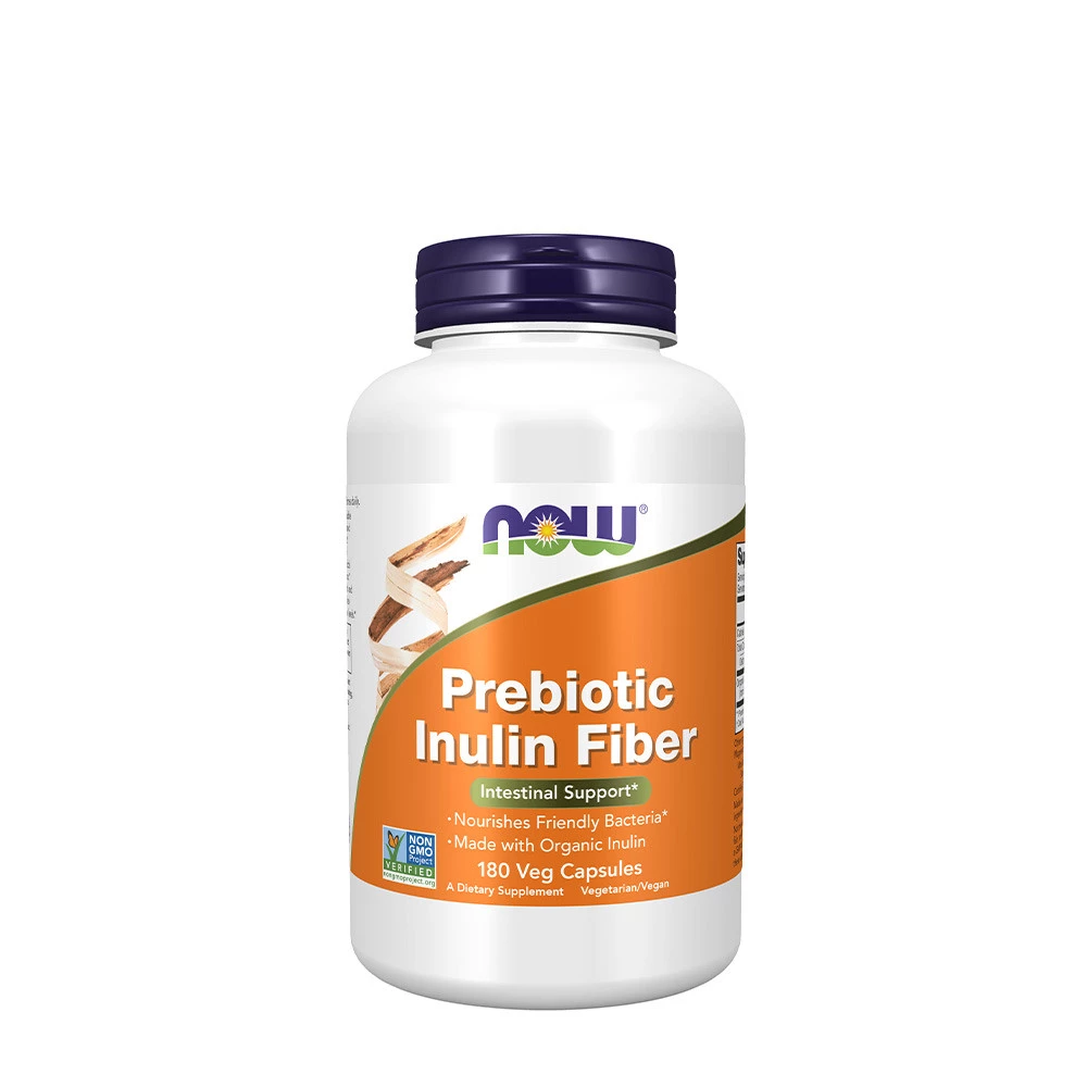 Now Foods - Prebiotic Inulin Fiber (180 Veg Capsules)
