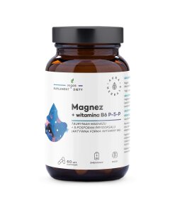 AURA HERBALS Magnesium + Vitamin B6 (60 caps)