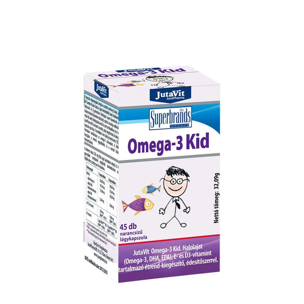 JutaVit Omega-3 Kid Orange Flavoured softgel (45 Softgels