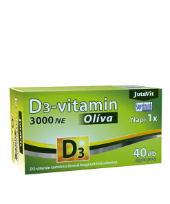 JutaVit Vitamin D3 3000 IU (Olive) (40 Softgels)
