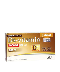 JutaVit Vitamin D3 4000 IU Forte tablet (100 Tablets)
