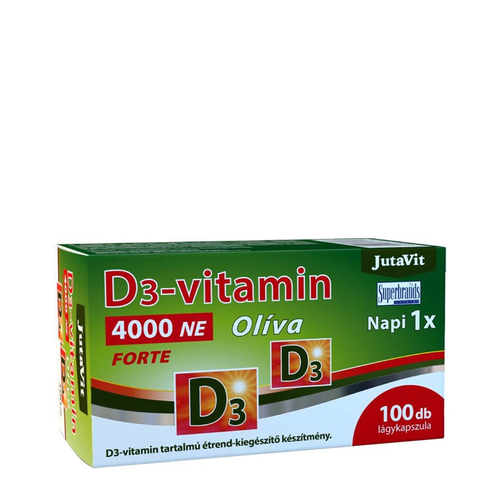 JutaVit Vitamin D3 4000 IU Olive Forte (100 Softgels)