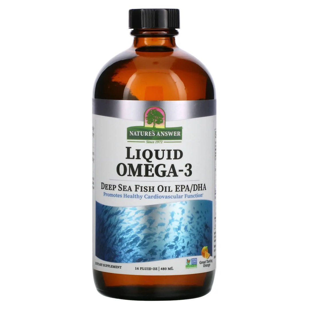 NATURE'S ANSWER Liquid Omega-3 Deep Sea Fish Oil EPA/DHA (480 ml / 16 fl. oz.)