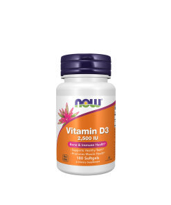 NOW Vitamin D3 2500 IU (180 Softgels)