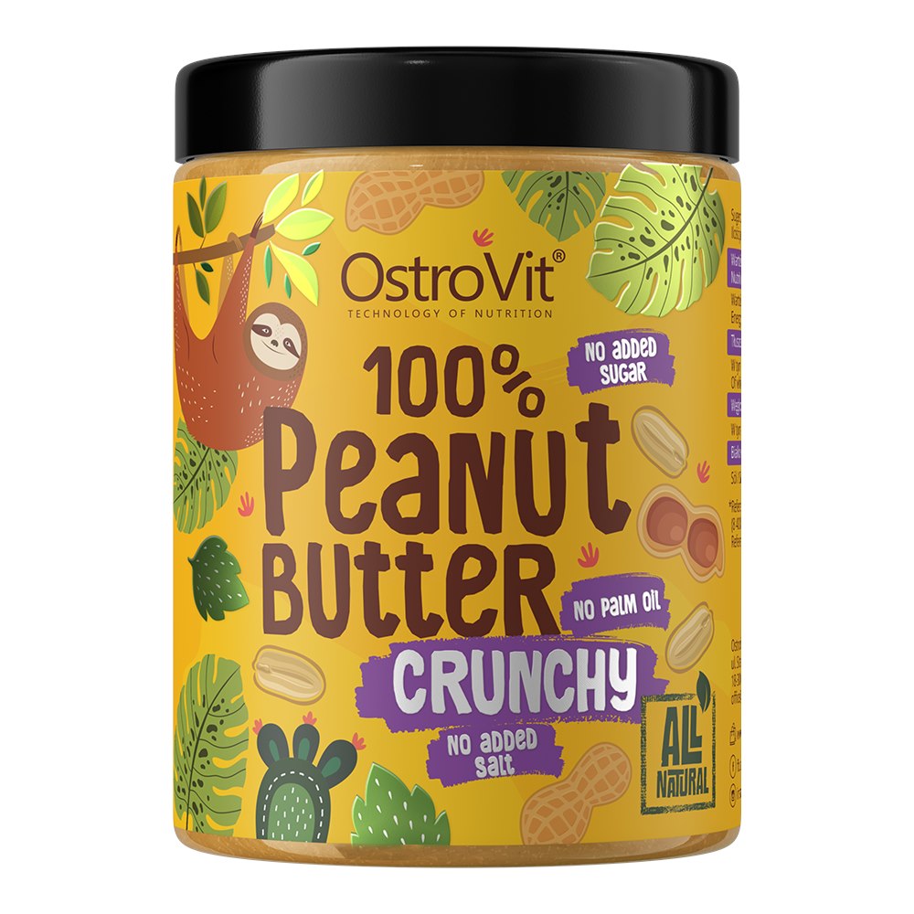 OSTROVIT 100% Peanut Butter crunchy (1000 g)