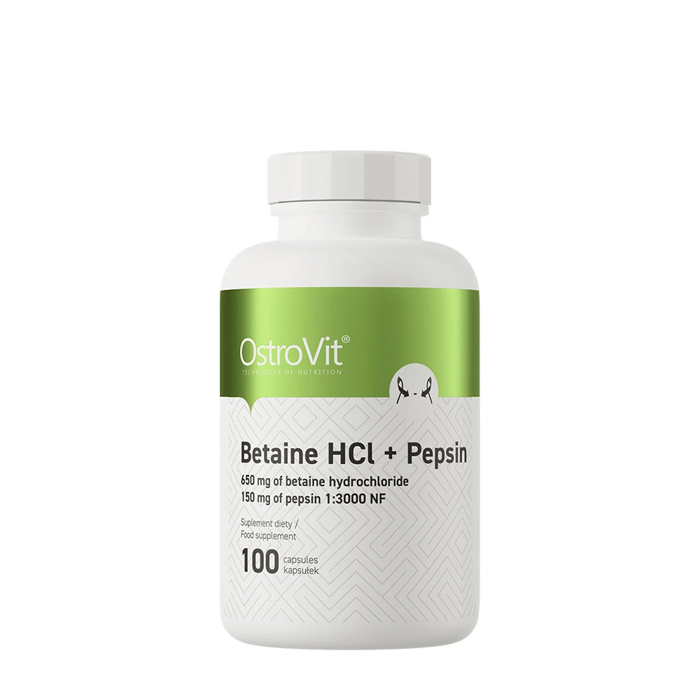 Ostrovit Betaine HCL + Pepsin (100 Capsules)